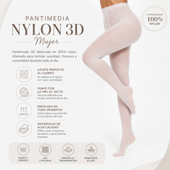 Pantimedia Malla Nylon 3D Mujer by Don Calcetín