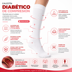 Calcetín Diabético de Compresión Mujer 3 Pares by Don Calcetín