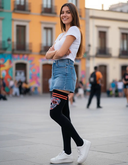 Calceta Larga Medieta Calavera