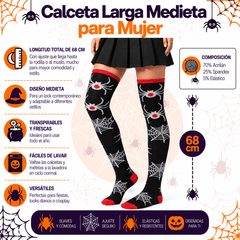 Calceta Larga Medieta Araña Violinista - Don Calcetín