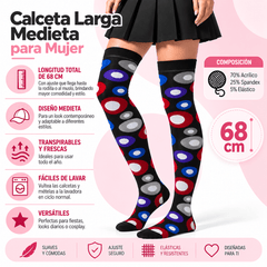 Calceta Larga Medieta Burbujas - Don Calcetín
