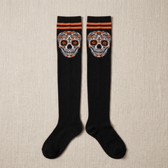 Calceta Larga Medieta Calavera Mexicana - Don Calcetín