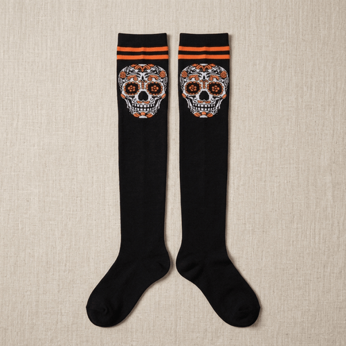 Calceta Larga Medieta Calavera Mexicana - Don Calcetín