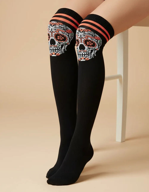Calceta Larga Medieta Calavera - Terrorífica - Don Calcetín