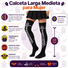 Calceta Larga Medieta Cruz Espada - Don Calcetín