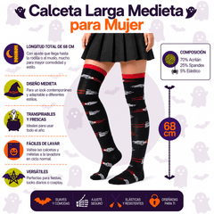 Calceta Larga Medieta Huesos Manos - Don Calcetín