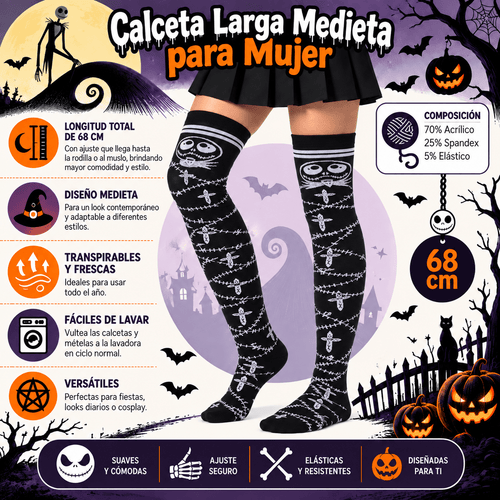 Calceta Larga Medieta Jack Costuras - Don Calcetín