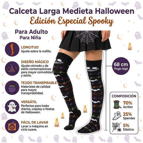 Calceta Larga Medieta Jack Murciélago - Don Calcetín