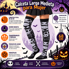 Calceta Larga Medieta Jack Telaraña - Don Calcetín