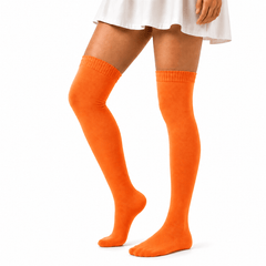 Calceta Larga Medieta Naranja - Don Calcetín
