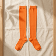 Calceta Larga Medieta Naranja - Don Calcetín