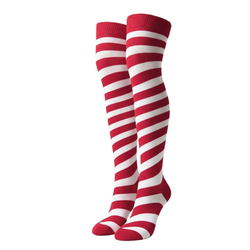 Calceta Larga Medieta Navidad - Caramelo Rojo Diagonal - Don Calcetín