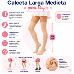Calceta Larga Medieta Nude - Don Calcetín