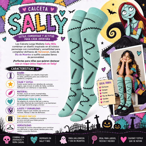 Calceta Larga Medieta Sally - Don Calcetín