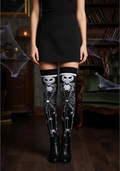 Calcetas Largas Halloween - Diseño Jack Telaraña - Don Calcetín