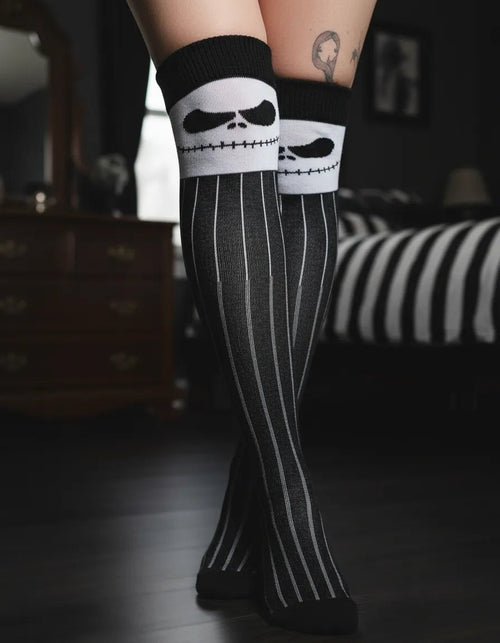 Calcetas Largas Halloween - Estampado Jack Rayas - Don Calcetín