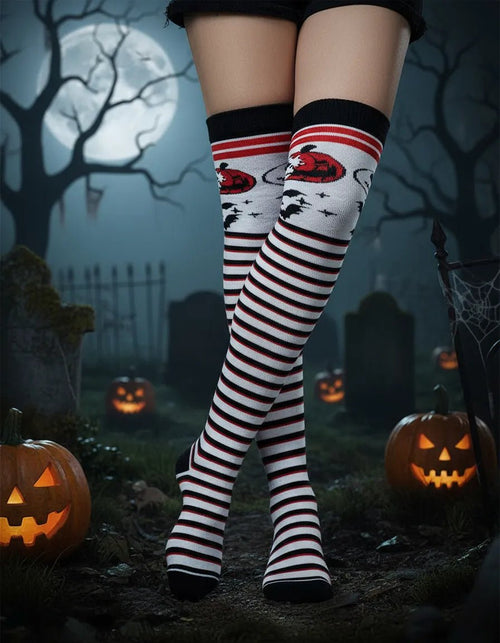 Calcetas Largas Halloween Jack Calabaza - Diseño Espectral - Don Calcetín