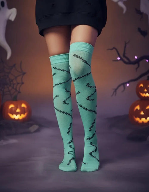 Calcetas Largas Halloween - Sally Cicatriz Medieta - Don Calcetín