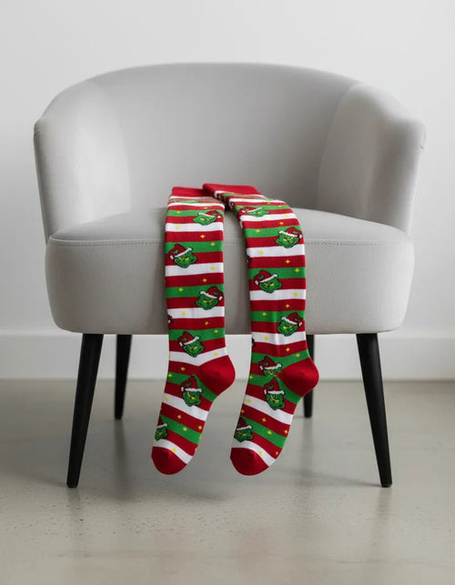 Calcetas Largas Medieta - Navideñas Grinch Duende - Don Calcetín