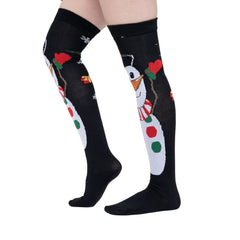 Calcetas Largas Navideñas Medieta - Muñeco De Nieve - Don Calcetín