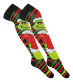 Calcetas Navideñas Niña - Grinch Caramelo Medieta - Don Calcetín