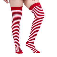 Calceta Larga Medieta Navidad Caramelo Rojo - Algodón Elástico by Don Calcetín