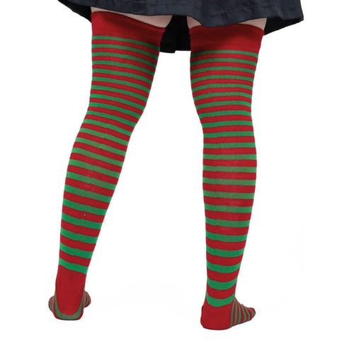 Calcetas Largas Medieta Navideñas - Con Algodón Suave Verde Caramelo