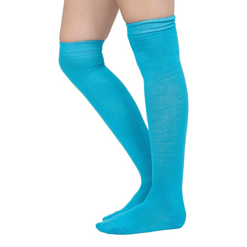 Calceta Larga Medieta Lisa Celeste