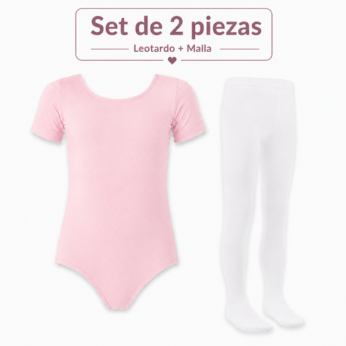 Leotardo Manga Corta Seamless + Malla Nylon by Don Calcetín