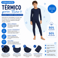 Conjunto De Ropa Interior Térmica Niño - Don Calcetín