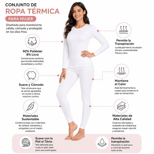 Conjunto De Ropa Térmica Mujer - Don Calcetín