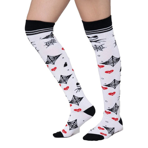 Calceta Larga Medieta Jack Araña Corazón