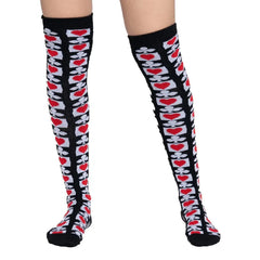 Calceta Larga Medieta Póquer Corazón Trébol