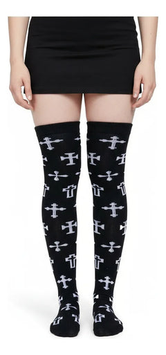 Calceta Larga Medieta Cruces Estilos