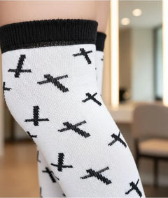 Calceta Larga Medieta Cruces Negras