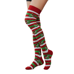 Calcetas Largas Medieta - Navideñas Grinch Duende by Don Calcetín