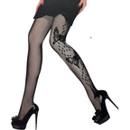 Media Malla Red Mariposas Mujer