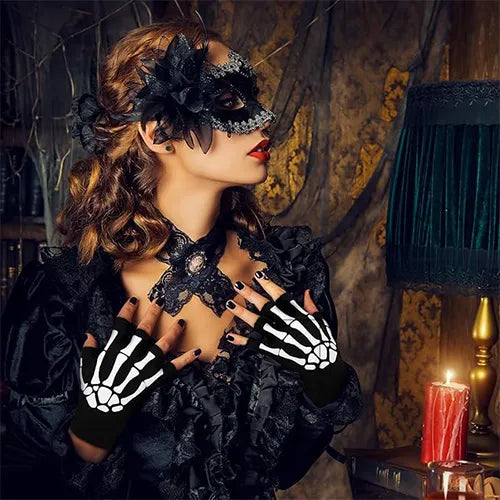 Guantes Esqueleto Mujer Halloween