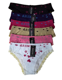 Ropa interior Bikini mujer Surtido varios colores 12 Piezas Unitalla