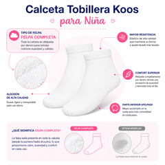 Calceta Tobillera Koos Niña 6 Pares by Don Calcetín