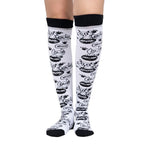 Calceta Larga Medieta Gatos Huella