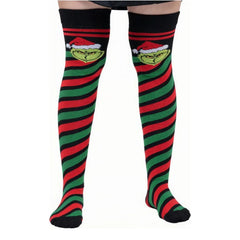 Calceta Larga Medieta Navidad Grinch Caramelo - Diseño Festivo by Don Calcetín