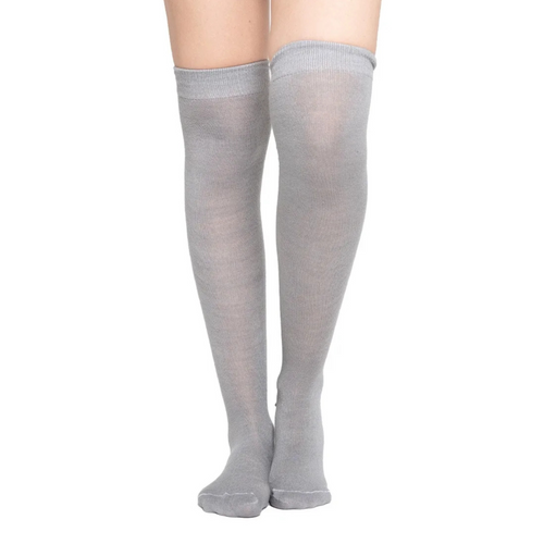 Calceta Larga Medieta Lisa Gris