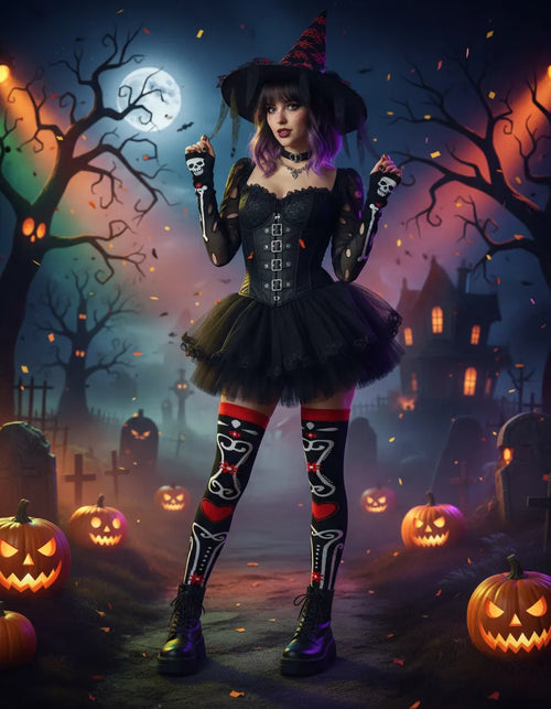 Calceta Larga Medieta Hueso Corazon