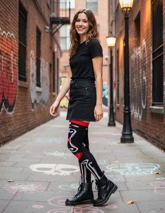 Calceta Larga Medieta Hueso Corazon