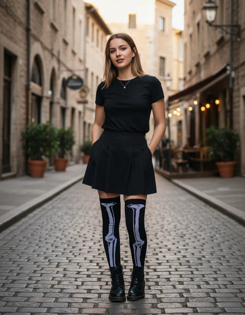 Calceta Larga Medieta Hueso Pie