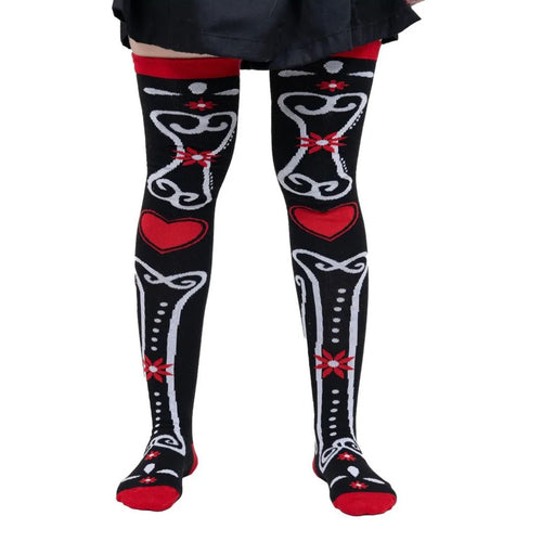 Calceta Larga Medieta Hueso Corazon