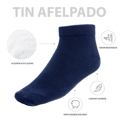 Tin Tobillero Alto Algodón Felpa Completa