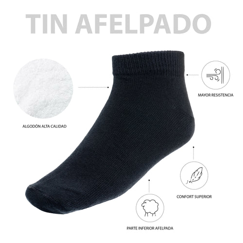 Tin Tobillero Alto Algodón Felpa Completa