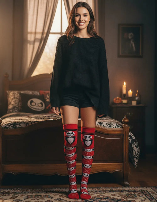 Calceta Larga Medieta Jack Rojo